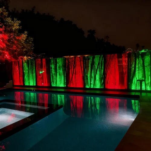 Vista 4 de Luz LED inteligente enlazable para lavado de pared, 168 W RGB+CW que cambia de color, luces de barra inteligente con control grupal e individual