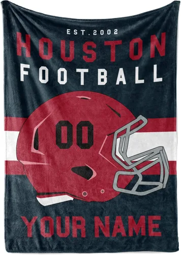Vista 19 de Manta personalizada para fanáticos del fútbol americano – Se envía al día siguiente – Hecha en Estados Unidos – Manta de vellón personalizada