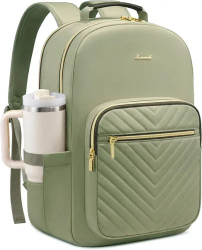 Vista 13 de LOVEVOOK Laptop Backpack for Women,Quilted Work Travel College Laptop Bag