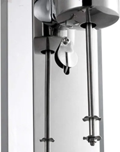 Vista 7 de Batidora eléctrica de acero inoxidable de doble cabezal para batidos, licuadora de 110 V para el hogar, batidora de helado suave para el hogar