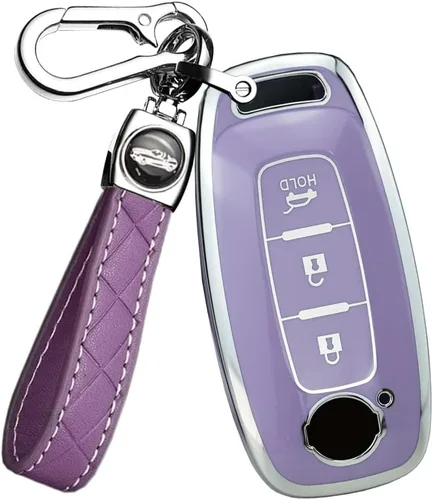 Vista 10 de ontto Funda de llave de 3 botones para Nissan 2023, accesorios para llavero, carcasa de TPU suave para llave Pathfinder Kicks X-Trail Rogue