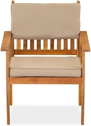 Vista 3 de EAST WEST FURNITURE BBI3CNA - Juego de mesa auxiliar Bristol de 3 piezas, incluye una mesa auxiliar y 2 sillas de patio de tela de poliéster