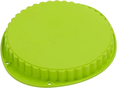 Vista 2 de Webake Tarta de silicona para tartas/sartén para flan de 9.5 pulgadas, molde antiadherente para pastel de pizza
