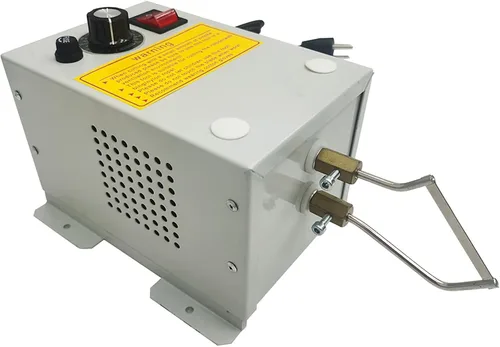Vista 6 de Cortador eléctrico de cuerda de cuchillo caliente, cortadora de espuma de cinta de alimentación lateral de 110 V, con temperatura ajustable de 50 a