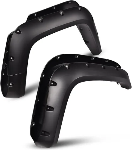 Vista 12 de G-PLUS Guardafangos 4 piezas, compatible con Nissan Titan 2004-2015 sin caja de bloqueo lateral, remaches de bolsillo, protector de cubierta