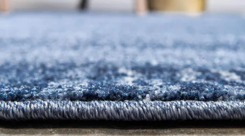 Vista 4 de Unique Loom Del Mar Collection - Alfombra de área Sarah (2' 2" x 3' 1", rectangular, azul claro/azul)