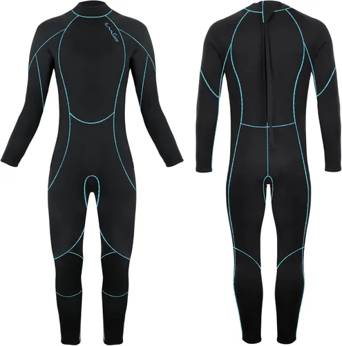 Vista 9 de OMGear - Traje de neopreno térmico para niños de 3 mm para niños y niñas jóvenes, niños, traje de neopreno para niños para aguas frías, manga