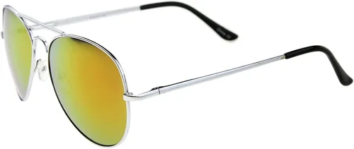 Vista 4 de zeroUV - Gafas de sol de aviador con espejo espejo completo y lente de espejo