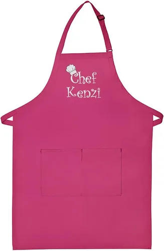 Vista 9 de Hecho en los EE. UU. Delantal Premium Bordado Personalizado para Adultos para Hombres Mujeres Día del Padre Día de la Madre Cocina Barbacoa Parrilla