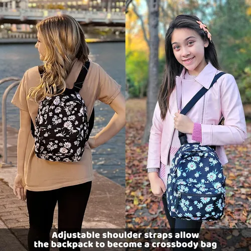 Vista 5 de Choco Mocha Mochila pequeña para niñas y mujeres de 11 pulgadas