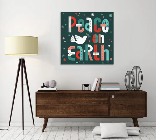 Vista 4 de Jaxson Rea "Retro Holiday III Gallery Wrapped Canvas by Laura Marshall, 12" x 12