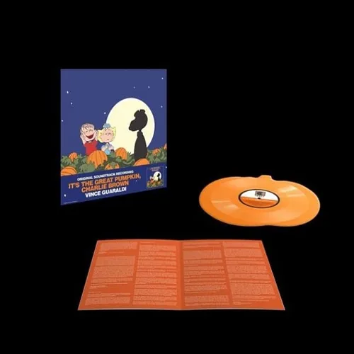 Vista 2 de Its The Great Pumpkin Charlie BrownTranslucent Orange Pumpkin Shaped 33 13rpm LP