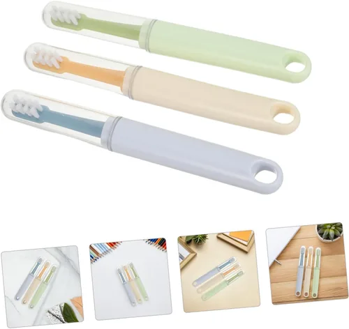 Vista 8 de 3pcs Double Head PET Toothbrush Set for Cats and Puppies