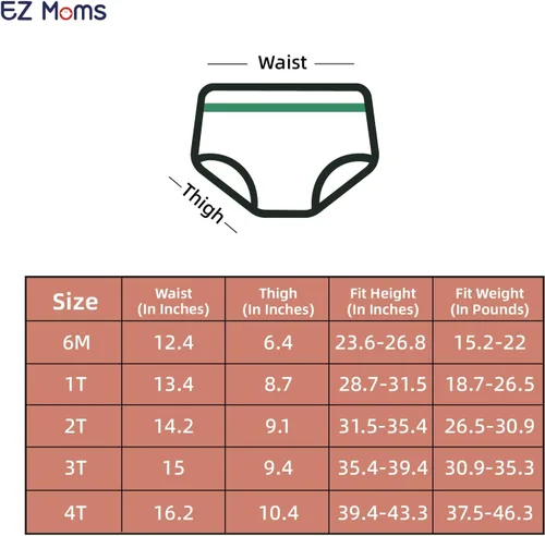 Vista 4 de EZ Moms Paquete de 2 pañales de natación reutilizables para bebés, pañales de natación suaves y sedosos, pañales de natación lavables para bebés