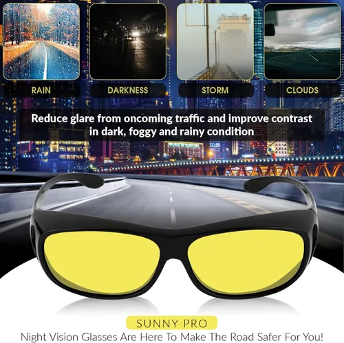 Vista 4 de Sunny Pro Fitover - Gafas de sol polarizadas para lentes de sol con receta L