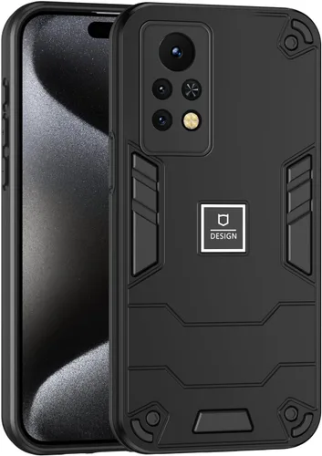 Vista 157 de Funda compatible con Redmi A1, compatible con Redmi A2 2 en 1 [PC dura + TPU], funda de teléfono negra