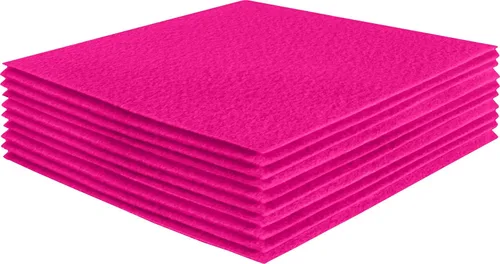 Vista 76 de FabricLA Hojas de fieltro acrílico para manualidades, cuadrados de fieltro precortados suaves de 4 x 4 pulgadas (3.9 in x 3.9 in), utiliza hojas