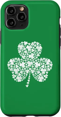 Vista 29 de Funda verde vintage con trébol relleno de trébol para iPhone 16