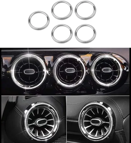 Vista 18 de Accesorios brillantes para Mercedes Benz 2019-2024 Clase A B CLA GLA GLB apliques de diamantes de imitación