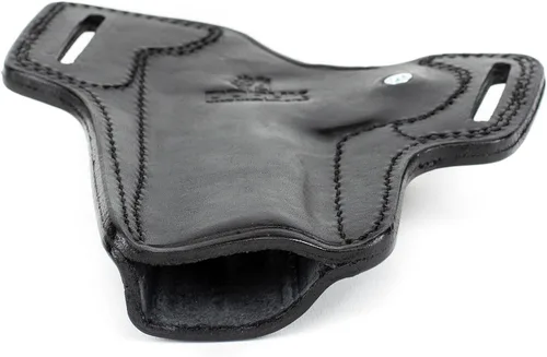 Vista 4 de DORUK Funda para pistola de cuero hecha a mano CZ Shadow 2 Owb Combat Master Mano derecha negra