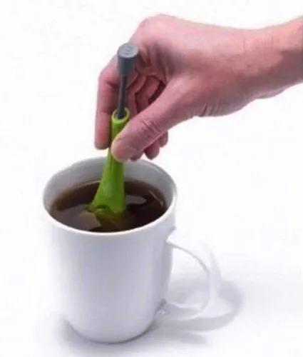 Vista 5 de Colador de té reutilizable bolsa infusor filtro difusor hoja de té suelta silicona café multifunción herramienta de cocina sabor té