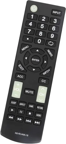 Vista 2 de NS-RC4NA-18 - Control remoto de repuesto para Insignia TV NS-22D420NA18 NS-32D220NA18 NS-32D311NA17 NS-40D420MX18 NS-40D420NA18 NS-49D420MX18