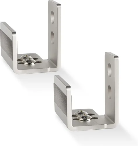 Vista 10 de EaseLife Guía de piso inferior para puerta corrediza de granero, forma de U, distancia de ajuste ajustable flexible, diseño inferior plano al ras