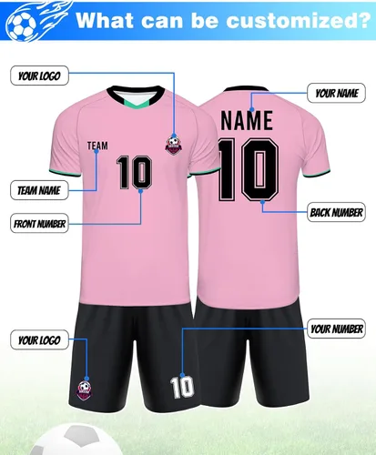 Vista 3 de Jersey de fútbol personalizado Jersey de fútbol personalizado Número de nombre del equipo Personalizar camiseta deportiva