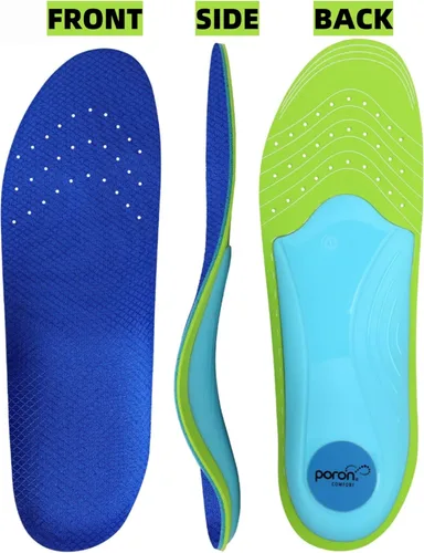 Vista 5 de Soporte de arco ortopédico para hombres y mujeres, plantillas para pies planos, pies de arco alto, dolor de fascitis plantar, plantillas de apoyo