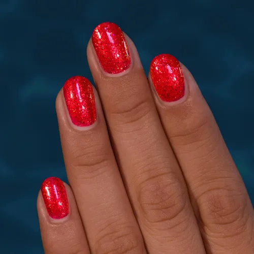 Vista 5 de ILNP Ariel - Esmalte de uñas Vivid Lobster Red Shimmer