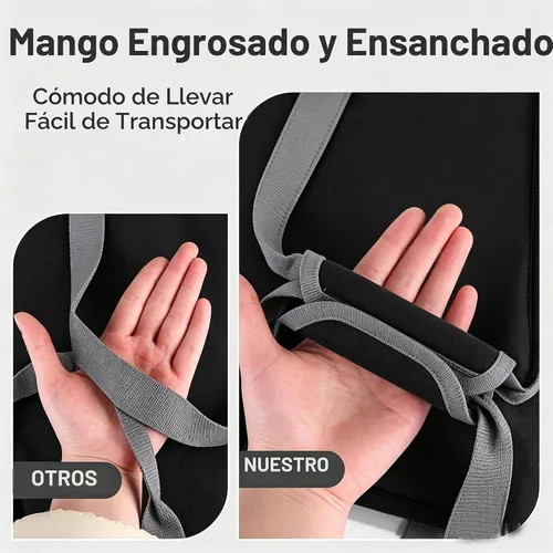 Vista 5 de Bolsas de comestibles reutilizables aisladas con tapa, bolsa enfriadora plegable con cierre de gancho y bucle, forro térmico, parte inferior Gris
