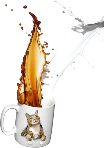 Vista 5 de Winston & Bear - Taza de café de cerámica con diseño de gato tabby pensativo - Regalo para amantes de los gatos - Perfecto para cumpleaños
