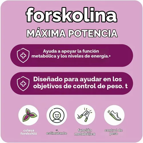 Vista 3 de Vitamina Bounty, Forskolin, 0.1763 oz, 60 ct