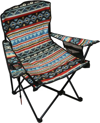 Vista 3 de Wilcor Silla de campamento Juego de 2 Silla plegable portátil para césped al aire libre para camping o playa Abrebotellas adjunto Sillas
