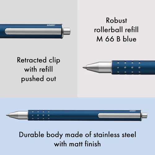 Vista 3 de 1226055 Lamy Swift Modelo 334 - Bolígrafo de punta redonda, color azul imperial