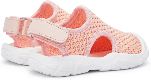 Vista 6 de BMCiTYBM Sandalias de verano con punta cerrada para bebé, niño, niña, zapatos ligeros, antideslizantes, para primeros pasos, 6, 9, 12, 18, 24 meses