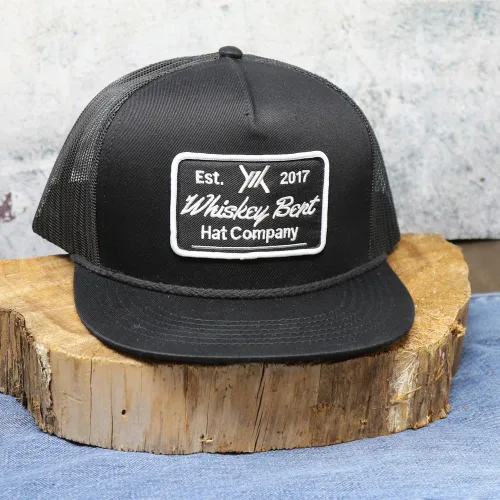 Vista 6 de WHISKEY BENT HAT CO. Sombreros ajustables Cheyenne Snapback Negro