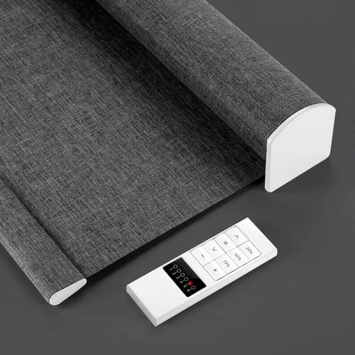 Vista 7 de ZSTARR Persianas enrollables motorizadas con control remoto, persiana opaca inteligente, control de aplicación Tuya, compatible con Alexa Google a