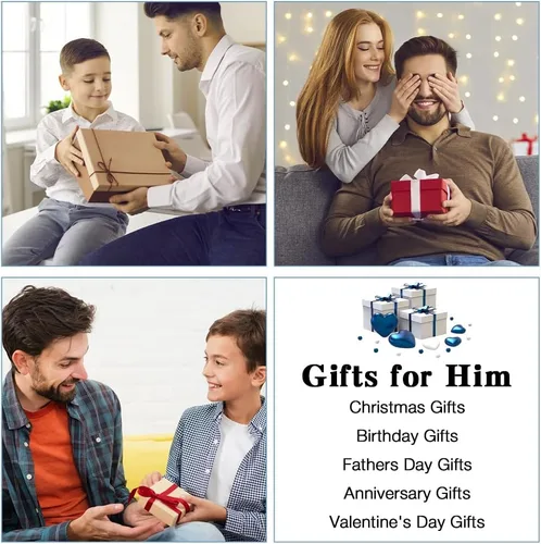 Vista 7 de Generic Pulseras a juego para parejas, regalos del día de San Valentín para él ella, regalos de relación a larga distancia, forma de la pulsera