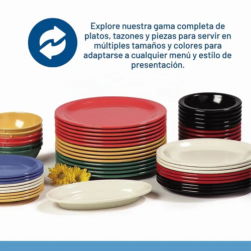 Vista 5 de Carlisle FoodService Products Dallas Ware - Tazón de fruta de plástico reutilizable con borde para bufés, hogar y restaurantes, melamina, 3.5 onzas