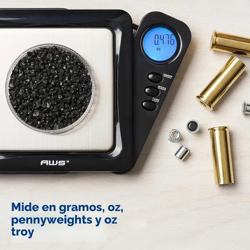 Vista 4 de American Weigh Scales Serie Blade Escala Digital de Bolsillo en Gramos 1000g x 0.1g Mini Escala de Precisión de 0.1g de Exactitud, Escala