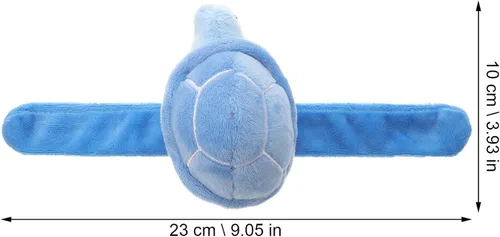 Vista 3 de Abaodam Pulsera de tortuga Slap de peluche de animal banda de juguete Hugger pulsera linda pulsera para niños fiesta de cumpleaños favores cielo
