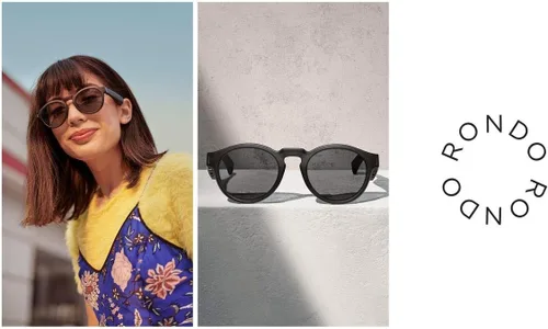 Vista 7 de Bose Monturas, gafas de sol de audio con auriculares abiertos, Rondo, negro con conectividad Bluetooth, regular
