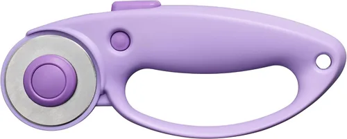 Vista 2 de Fiskars Cortador giratorio Loop, colección Explore Ultra Lila, cuchilla de acero de precisión para tela, fieltro y vinilo, 45 mm