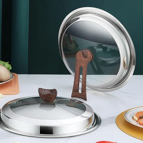 Vista 9 de Luxshiny Tapas de repuesto para utensilios de cocina, cubierta universal para ollas de vidrio para freír