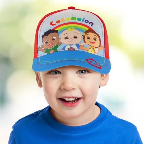 Vista 2 de ABG Accessories Gorra de béisbol Cocomelon y Blippi para niños pequeños, cuenta con Jj, Totom y Yoyo, sombrero para niños talla 2-4
