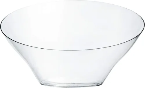 Vista 6 de Cuencos Plasticpro de plástico desechables, inclinados, redondeados, para servir aperitivos o ensaladas, resistentes, elegantes, S, Transparente