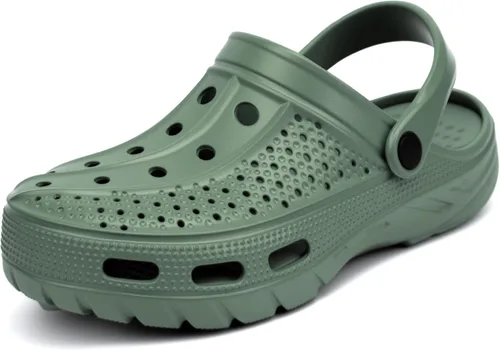 Vista 6 de INMINPIN - Zuecos ortopédicos para mujeres y hombres, con soporte de arco, zapatos de jardín, sandalias con fascitis plantar y plantillas de pies