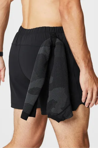 Vista 5 de Fabletics The One - Pantalón corto para hombre (forro), entrenamiento, natación, ligero, de secado rápido, bolsillo con cremallera, tejido elástico