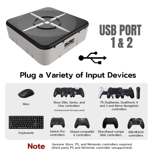 Vista 3 de XIM Matrix Multi-Input Adapter Converter for Xbox Series XS, PS5, Xbox One, PS4, PC